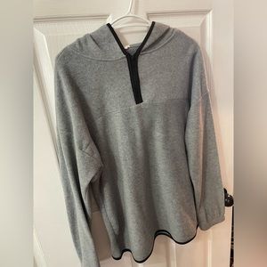 Quarter-Zip, Grey Sweater